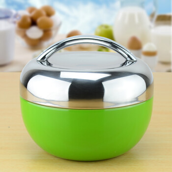 不锈钢饭盒保温 保温便当 学生饭盒 苹果形饭盒 儿童餐盒 提包 餐具