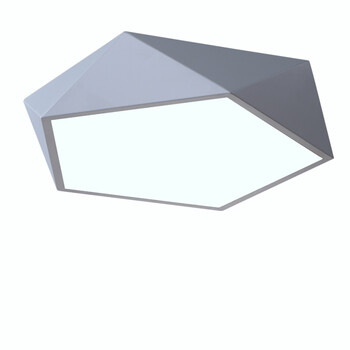 品灯雅舍 钻石led吸顶灯卧室灯客厅灯具创意个性简约餐厅过道书房间灯饰 异形灯具 1080 (白框)小号-直径38cm-24W 无极调光-配遥控器
