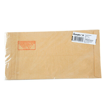 广博（GuangBo）100只装5号DL牛皮纸信封80g/110*220mm邮局标准信封袋发票收据文件袋工资袋信纸寄信信封 EN-3