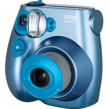 
                                        富士（FUJIFILM）INSTAX 一次成像相机  MINI7s相机 酷炫金属蓝                