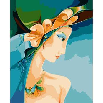 diy数字油画大幅手绘家居客厅卧室装饰画情侣填色人物4050背影 金色