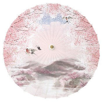 油纸伞28骨雨伞油纸伞古典江实用防雨遮阳古风古代竹伞没有现货的10天