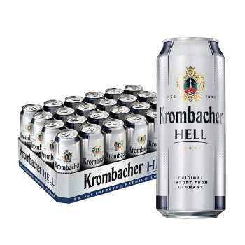 Krombacher 科慕堡 淡爽啤酒 500ml*24听