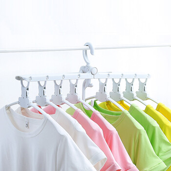 魔术衣架收纳折叠多功能晾晒衣架家用多层衣服架 魔术衣架