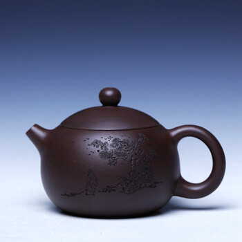 【低价起拍】工艺美术员张玲玲西施手工制作紫泥