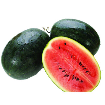依禾农庄 越南西瓜黑美人西瓜 1颗装 约2-2.5kg 新鲜水果_现价-1元