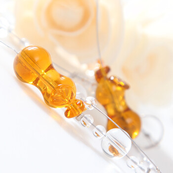 小雏菊（XCJ）3D葫芦 葫芦水晶珠帘特价卧室门帘隔断帘子玄关成品装饰风水客厅挂帘新款 琥 紫色 70条 珠帘长0.4-0.8米