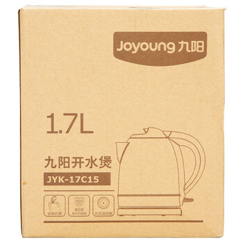 
                                        
                                                                                九阳（Joyoung）热水壶烧水壶电水壶1.7L大容量304不锈钢优质温控 家用电热水壶JYK-17C15                