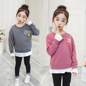 卫衣长袖打底衫6儿童装2-3四5宝宝春季上衣9周岁洋气小女孩韩版衣服10