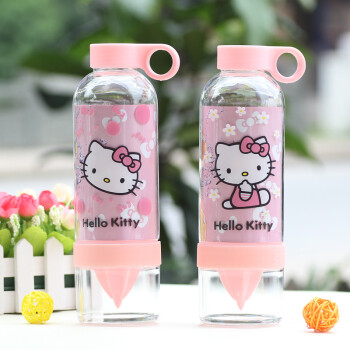 
                                        贝薇美 卡通柠檬杯 塑料儿童杯水杯塑料杯茶杯运动水杯随手杯 HelloKitty                