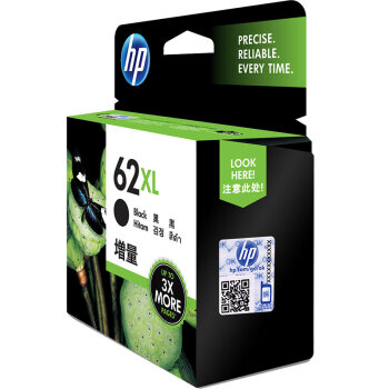 惠普（HP）C2P05AA 62XL 高容量原装黑色墨盒(适用于HP  Officejet  200 移动打印机/258 Mobile All-in-One)
