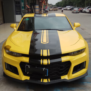 贴纸 雪佛兰科迈罗改装 车身拉花装饰贴纸机盖拉花贴纸 款式二kk材质