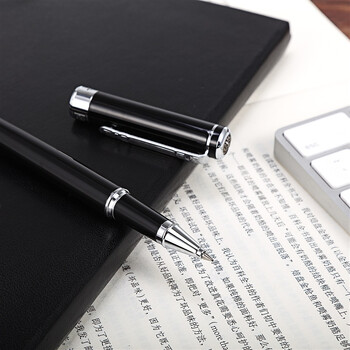 毕加索(pimio)签字用笔 商务办公礼品宝珠笔 成人签名笔 学生练字 男女毕业礼物0.5mm绅士系列902亮黑银夹 毕加索(pimio)签字用笔 商务办公礼品宝珠笔 成人签名笔 学生练字 男女毕业礼物0.5mm绅士系列902亮黑银夹