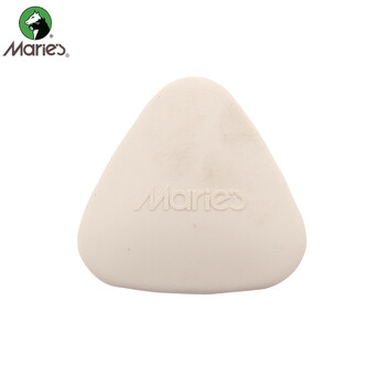 马利(Marie's)高光橡皮单块 素描绘画美术专用三角形美术橡皮擦 柔软擦拭干净不伤纸橡皮擦 C6465 速写 马克笔绘画