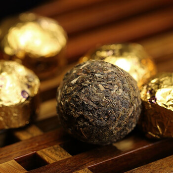 七彩雲南茶叶 普洱茶 生茶 普洱沱茶 糯香小金沱 45g 线下同款