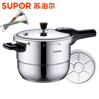 
                                        苏泊尔（SUPOR） 苏泊尔 银河星压力锅YS24E 304不锈钢复底24CM电磁炉通用                