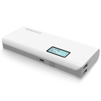 
                                        罗马仕（ROMOSS）10000毫安sense4P轻薄小巧迷你便携LED数显屏高清移动电源充电宝白色 适用于苹果华为小米                
