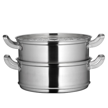 
                                        Sstar 304不锈钢蒸锅蒸笼 加厚复底三层蒸汤锅锅具电磁炉通用30cm/32cm包邮 30cm304不锈钢蒸锅                