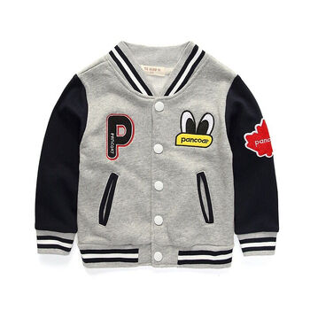 水无香淘 2015儿童外套开衫 男童棒球服全棉 秋款童装夹克衫 宝宝运动