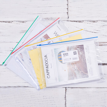 得力(deli)12只A4透明小学生科目分类文件袋拉链袋拉边袋资料袋 试卷财务凭证收纳 单色随机 P05526 得力(deli)12只A4透明小学生科目分类文件袋拉链袋拉边袋资料袋 试卷财务凭证收纳 单色随机 P05526