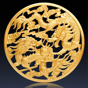 静阁轩 木雕挂件圆形雕刻客厅中式香樟木壁饰 实木背景墙挂件 80cm二