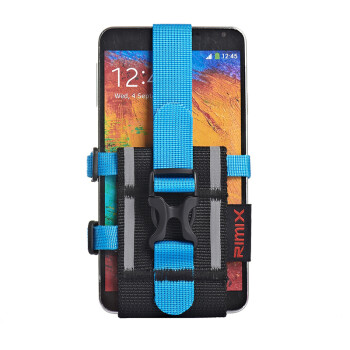 rimix RIMIX 户外运动手机臂带挂包大屏手机腕包跑步手臂包手袋 手机臂包 升级版 靓蓝(调节型)