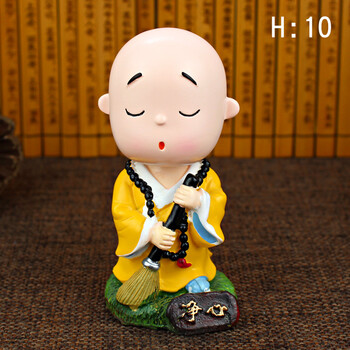 饰品摇头可爱小和尚车载车饰保平安车上装饰用品 摇头小沙弥【静心】