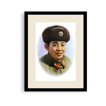 马克思恩格斯伟人画像挂画学校教室装饰画文化墙壁画 9 43*63白色画框