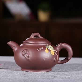 宜兴紫砂壶茶壶拍卖已结束0306301精美紫砂茶具套组 荷塘月色原矿