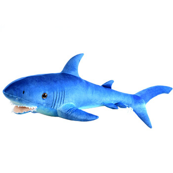 海洋乐园 仿真大号鲨鱼毛绒玩具公仔布娃娃睡觉抱枕男孩 玩偶礼物