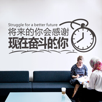 
                                        公司墙贴文化墙办公励志企业文化标语口号寝室宿舍教室将来的你 ZYVA-633L-NA大号                