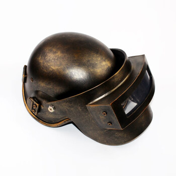 儿童成人版绝地求生大逃杀三级吃鸡游戏cos头盔道具模型 古铜色