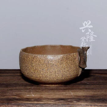 粗陶荷叶水洗 紫砂上釉大荷花杯洗 茶洗小荷叶茶洗定制 大荷叶水洗