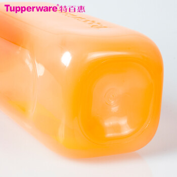 特百惠（Tupperware）依可杯 塑料防漏1L方形水杯大容量便携户外运动商务环保瓶 世界水日蓝色