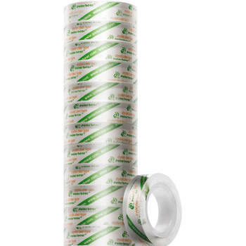 北极熊（Polar bear）高透明文具胶带高粘小胶带学生错题整理学习办公用品12mm*18m（窄型）12卷装CC-1212 