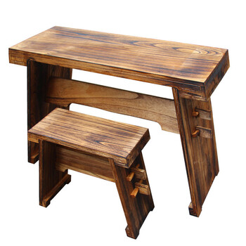 打工皇帝 桐木 单栓 共鸣箱古琴桌子 浅色共鸣古琴桌