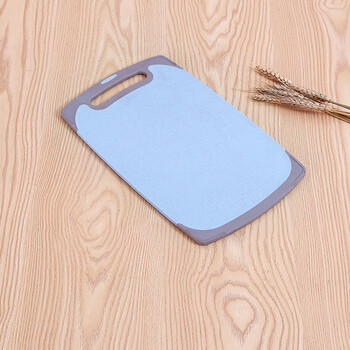 家用厨房防霉稻谷壳刀板切菜板塑料长方形案板砧板水果 方形小号蓝色