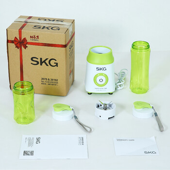 SKG榨汁机多功能料理机便携式搅拌机2070绿色