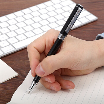 毕加索(pimio)签字用笔 商务办公礼品宝珠笔 成人签名笔 学生练字 男女毕业礼物0.5mm绅士系列902亮黑银夹 毕加索(pimio)签字用笔 商务办公礼品宝珠笔 成人签名笔 学生练字 男女毕业礼物0.5mm绅士系列902亮黑银夹