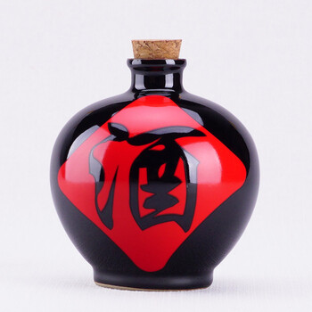 陶瓷酒缸1斤厨房土装饰陶空酒瓶摆设道具散装白酒瓶子小酒壶一罐sn