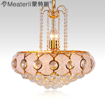 蒙特丽 组合套餐TC008(高贵典雅) 金色水晶吸顶灯吊灯客厅灯餐厅灯卧室灯(B) TC008
