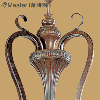 蒙特丽 客餐厅卧室书房过道吊灯8116 美式田园复古高档灯具 安德莉叶(B) 3P 带光源