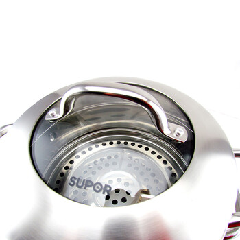 苏泊尔(SUPOR)28cm易存储不锈钢双层复底蒸锅蒸笼SZ28B4(明火电磁炉通用)