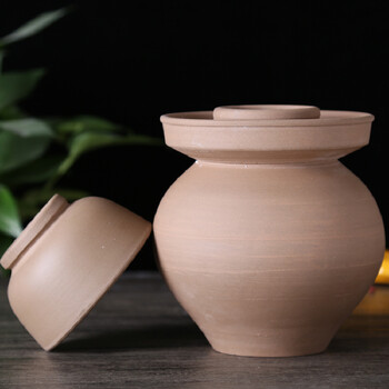 泡菜坛子陶瓷四川土陶咸菜罐酸菜坛装饰摆件 大号装家用无釉家用商用