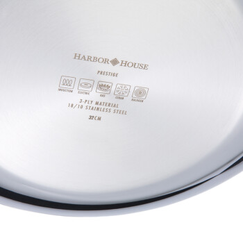 Harbor House Prestige 不锈钢中式炒锅 平底锅无烟环保 105638