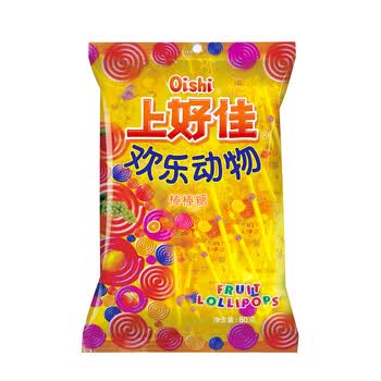 上好佳 欢乐动物园棒棒糖 80g/袋