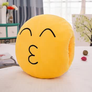 表情包抱枕qq暖手捂搞怪滑稽手暖午睡趴枕学生印logo礼物女 亲亲 手暖