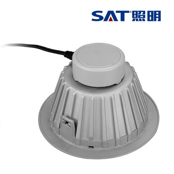 SAT照明活之彩系列一体化压铸LED筒灯过道办公室学校商场基础照明 开孔9.5cm8W凹面 银色 6000K正白光