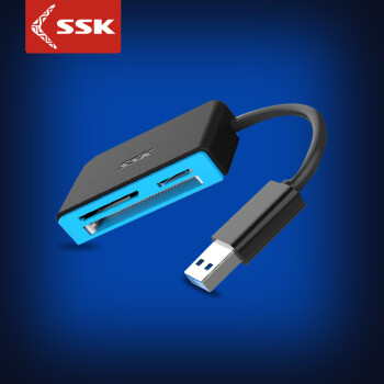 SSK飚王 SCRM330 高速USB3.0多合一读卡器 支持TF\SD\CF等手机相机卡