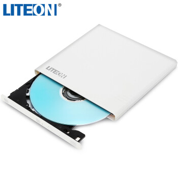 建兴（LITEON）8倍速 外置光驱 DVD刻录机 移动光驱 外接光驱 白(兼容WindowsXP/7/8/10苹果系统/eBAU108) 